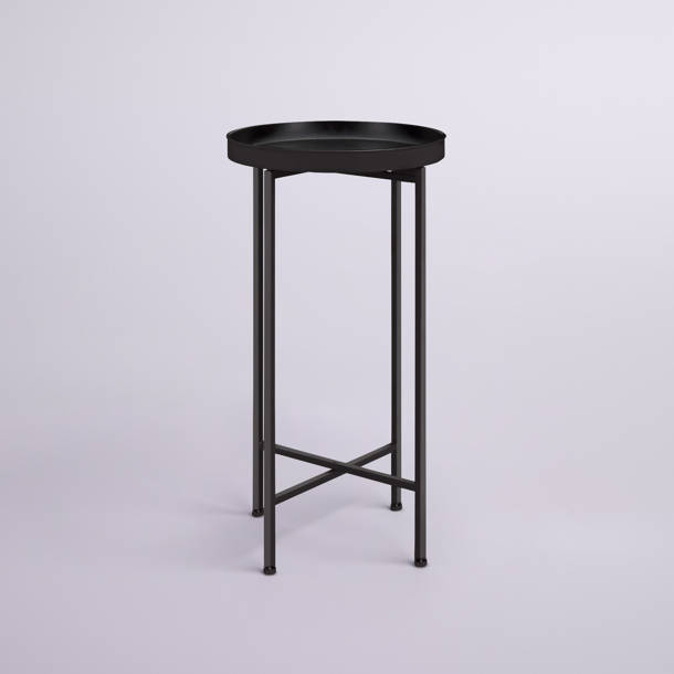 Mistana™ Alvis Tray Top Cross Legs End Table & Reviews Wayfair